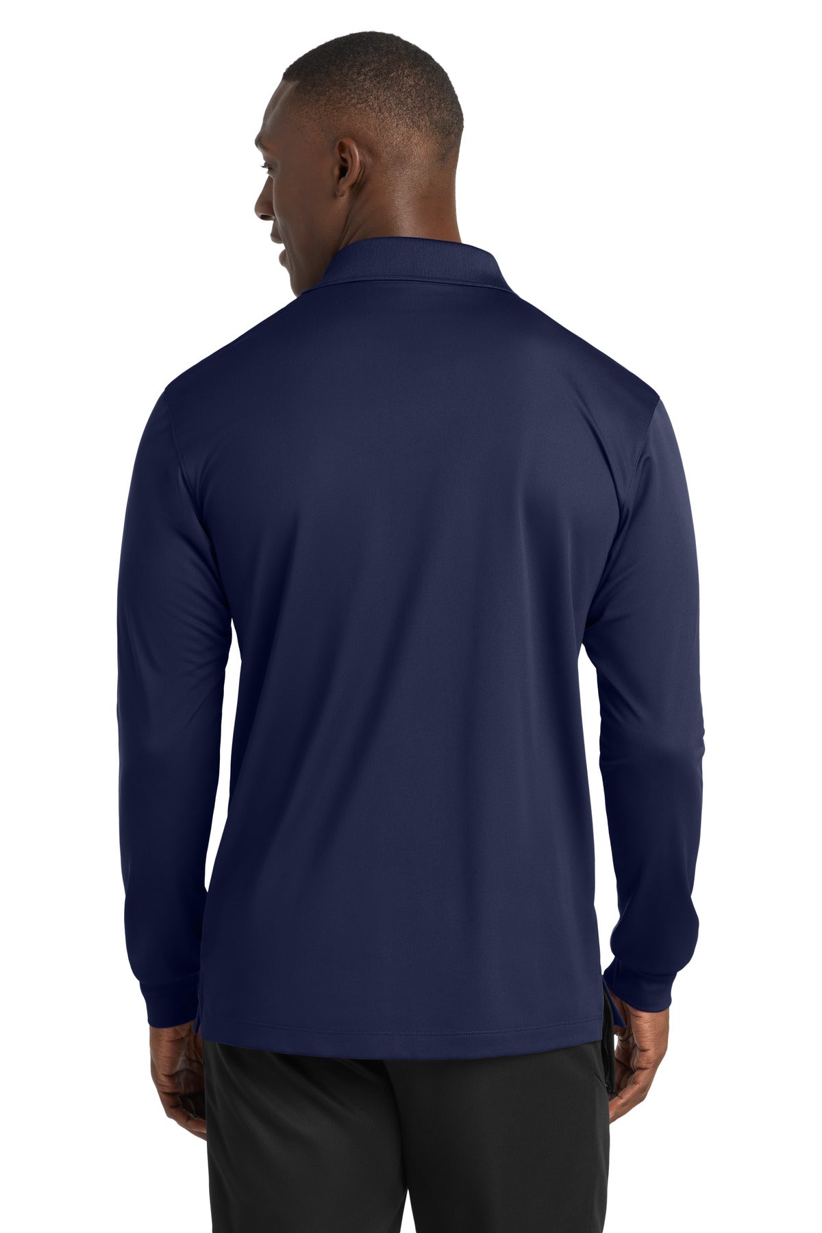 Sport-Tek Long Sleeve Micropique Sport-Wick Polo - True Navy