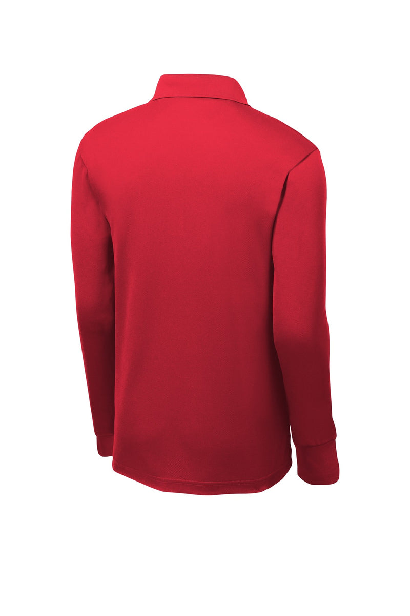 Sport-Tek Long Sleeve Micropique Sport-Wick Polo - True Red