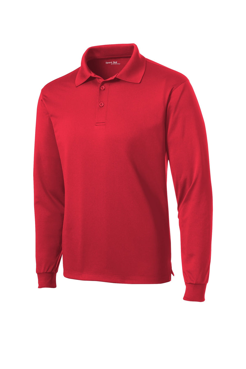 Sport-Tek Long Sleeve Micropique Sport-Wick Polo - True Red