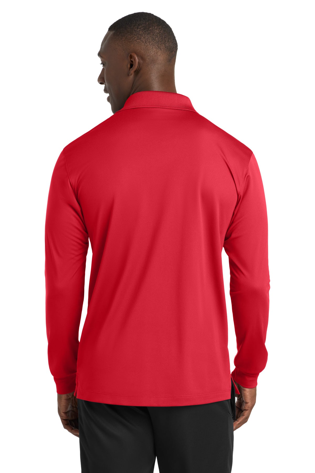 Sport-Tek Long Sleeve Micropique Sport-Wick Polo - True Red