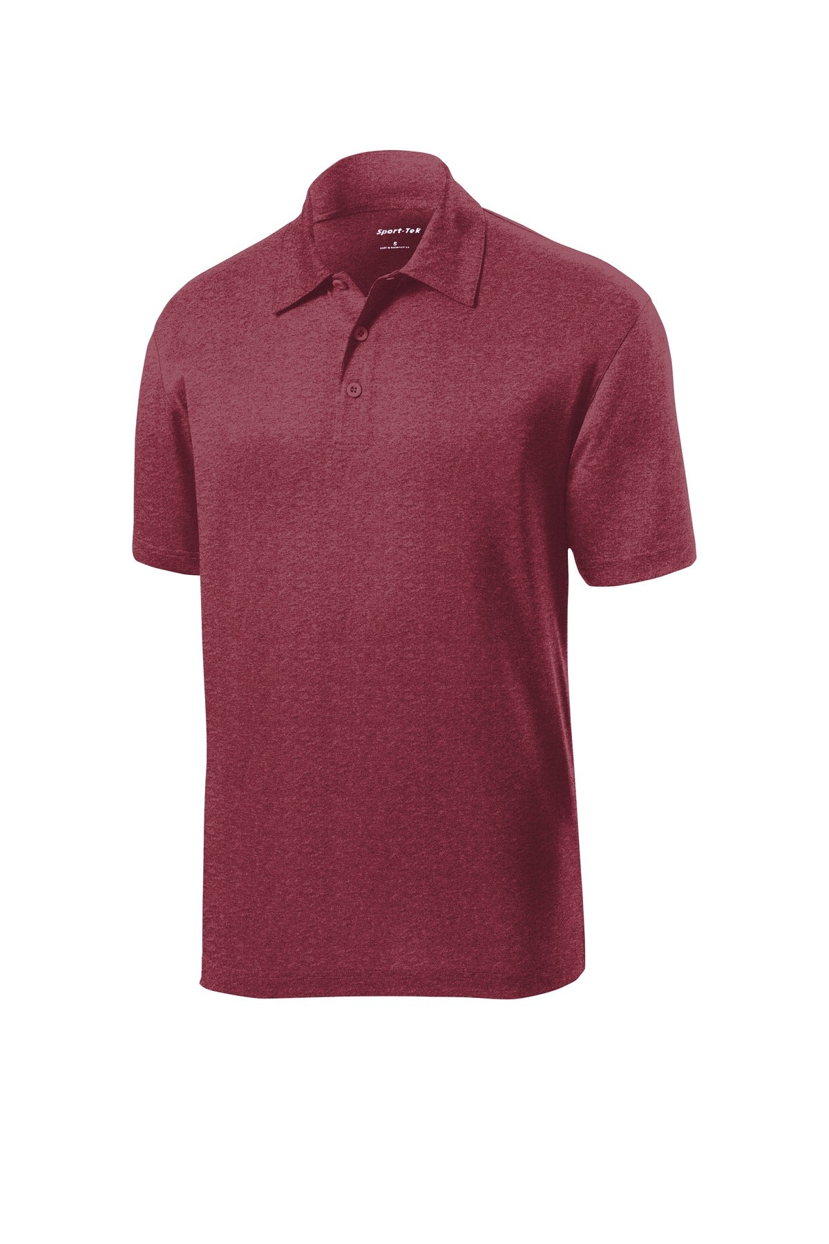 Sport-Tek Heather Contender Polo - Cardinal Heather