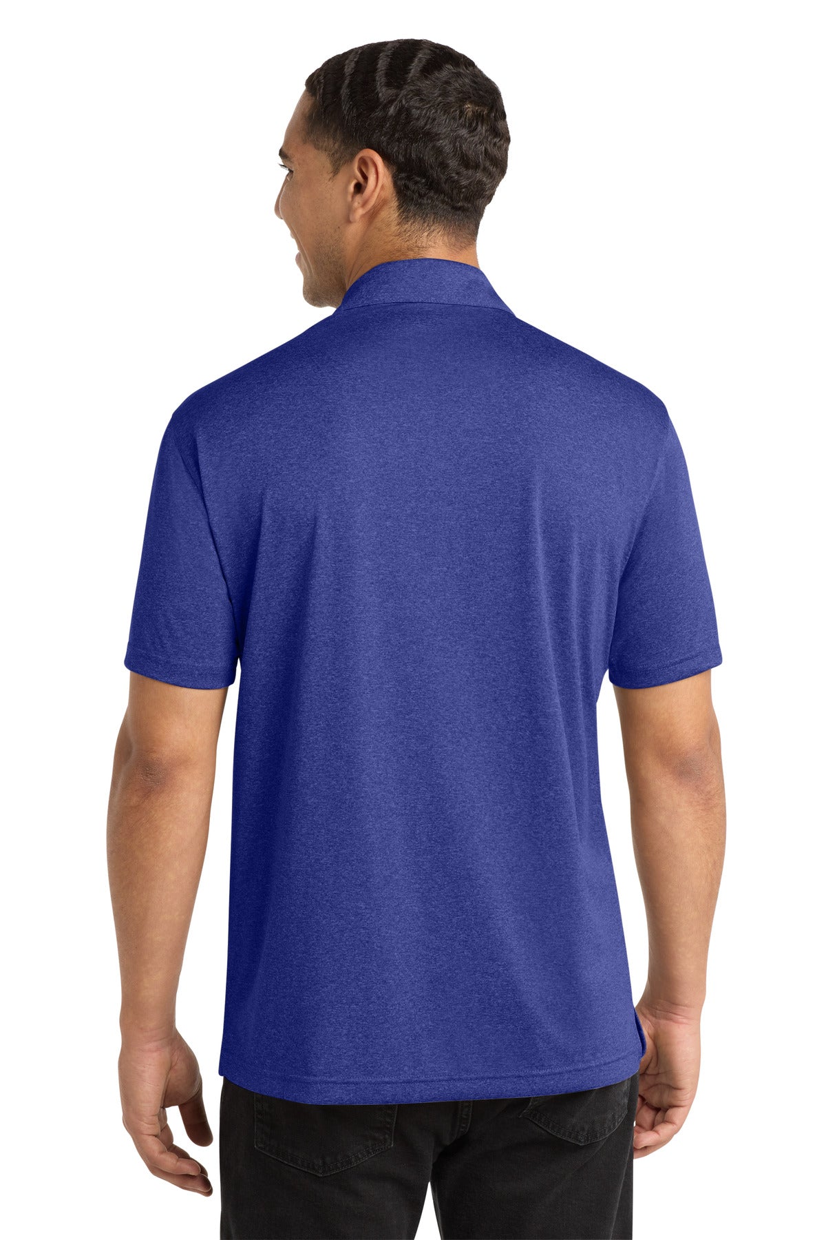 Sport-Tek Heather Contender Polo - Cobalt Heather