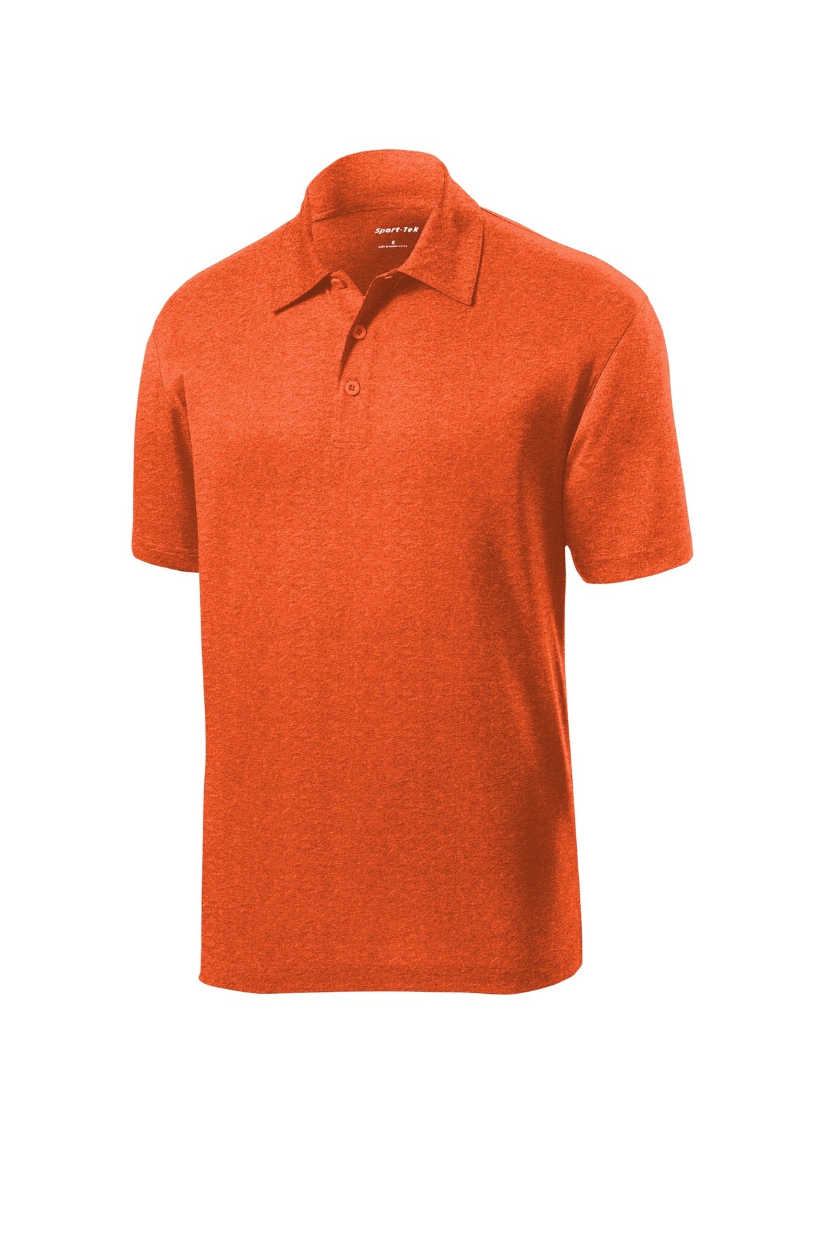 Sport-Tek Heather Contender Polo - Deep Orange Heather