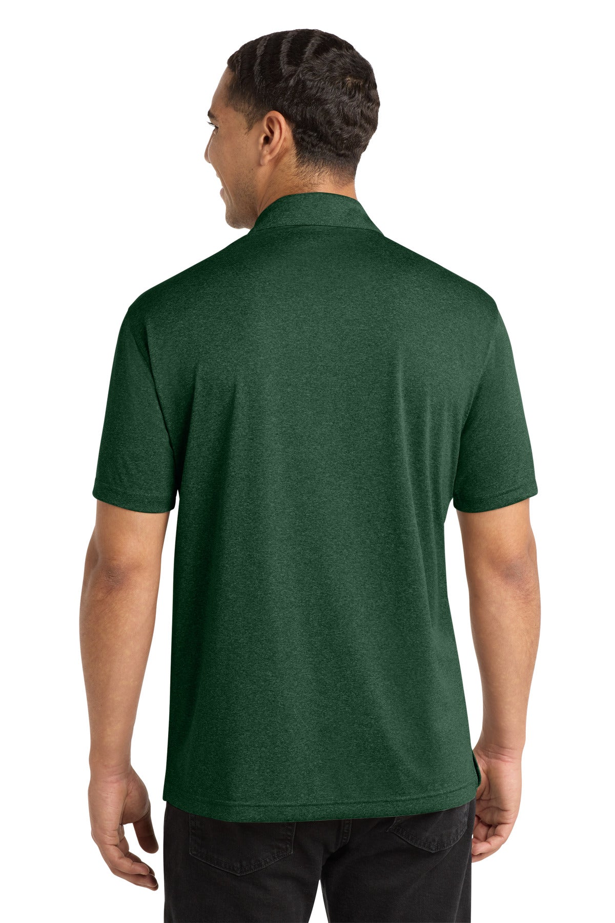 Sport-Tek Heather Contender Polo - Forest Green Heather