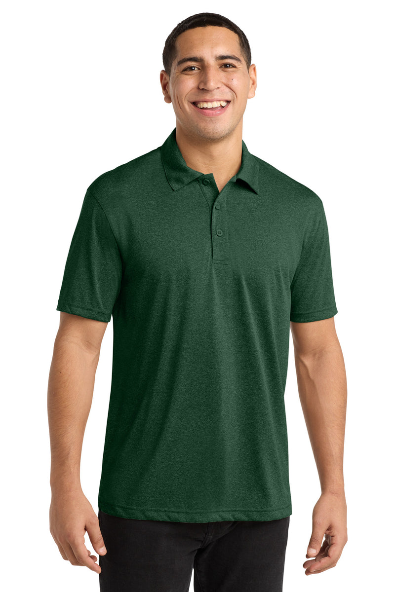 Sport-Tek Heather Contender Polo - Forest Green Heather