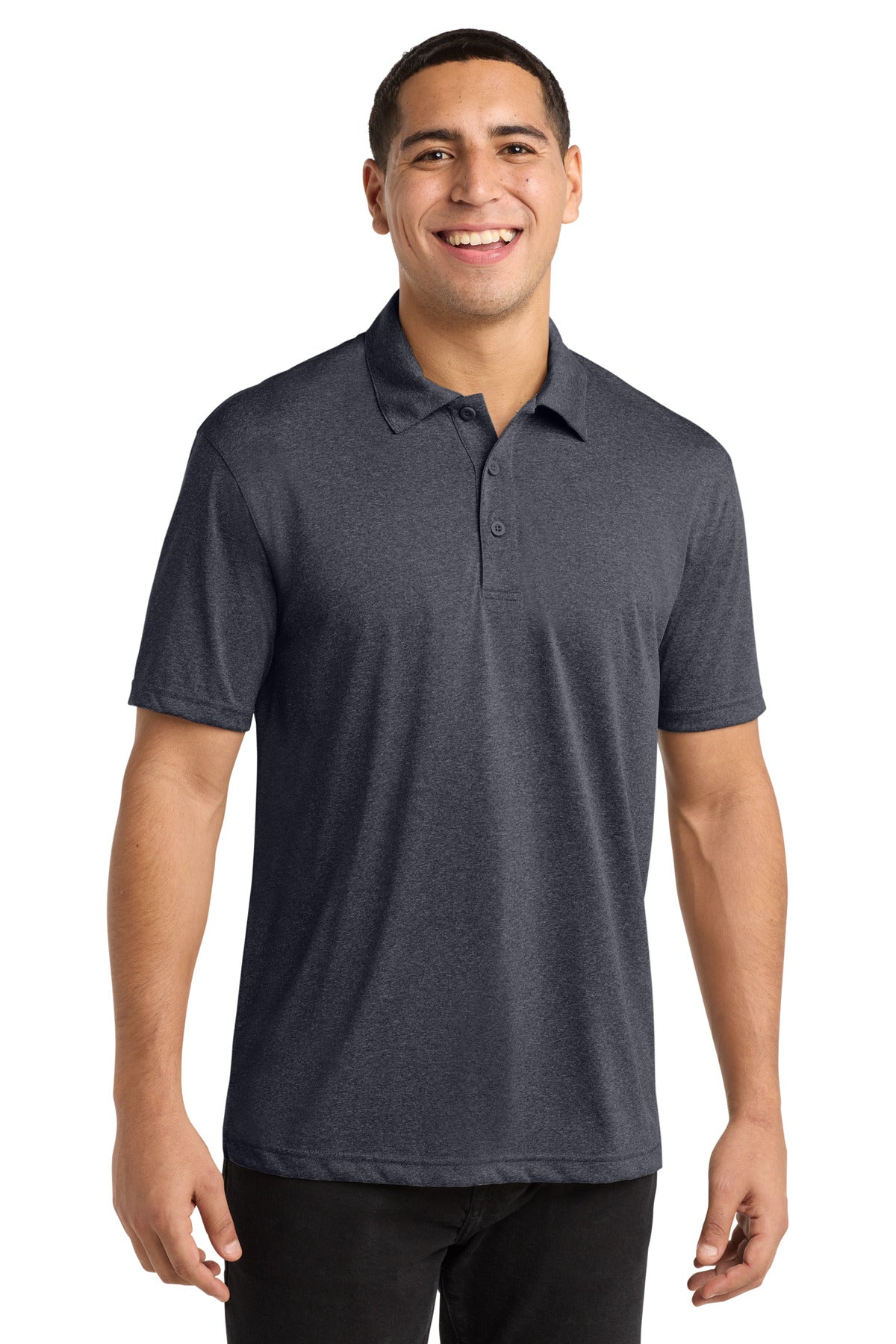 Sport-Tek Heather Contender Polo - Graphite Heather