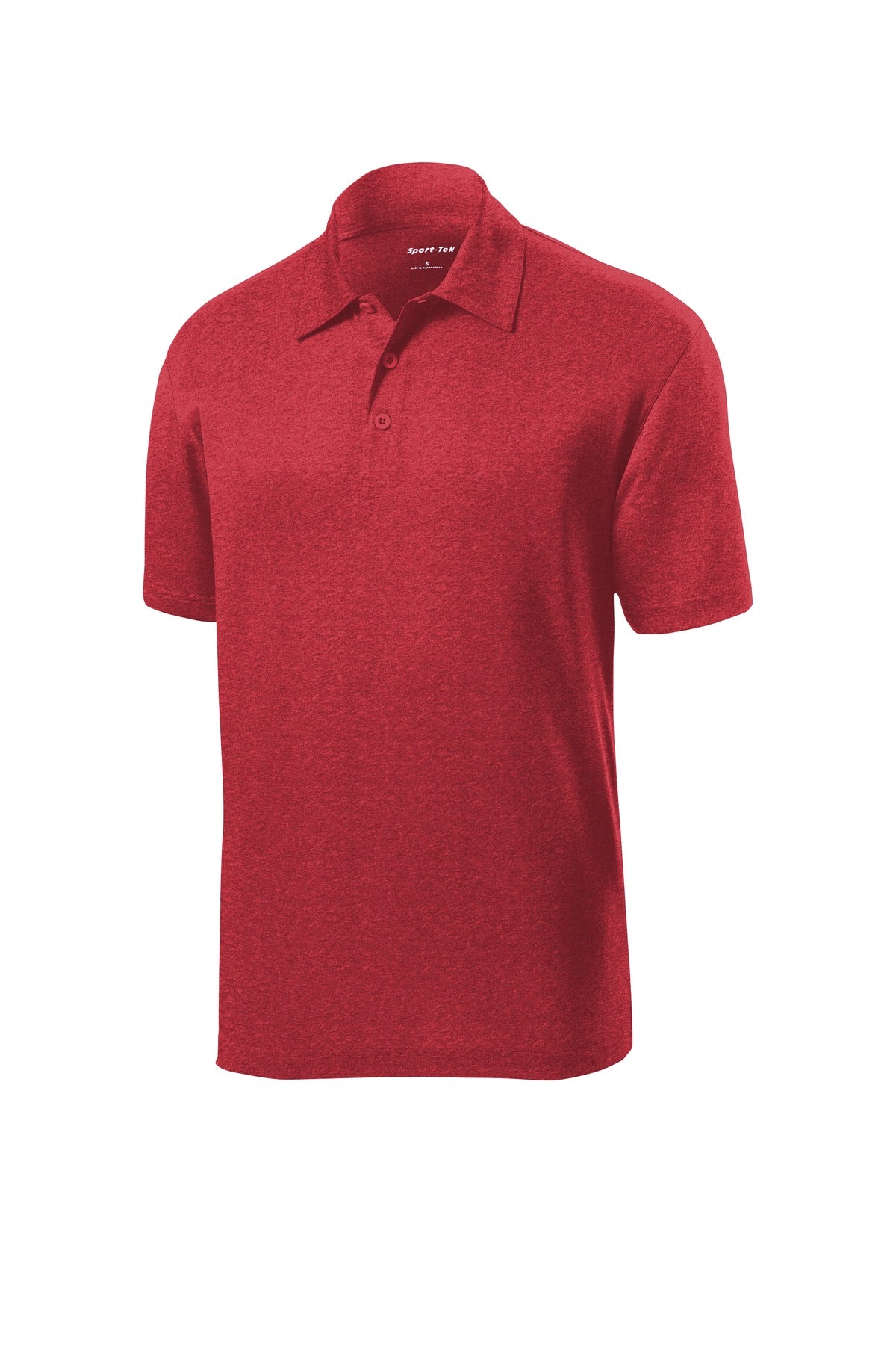 Sport-Tek Heather Contender Polo - Scarlet Heather