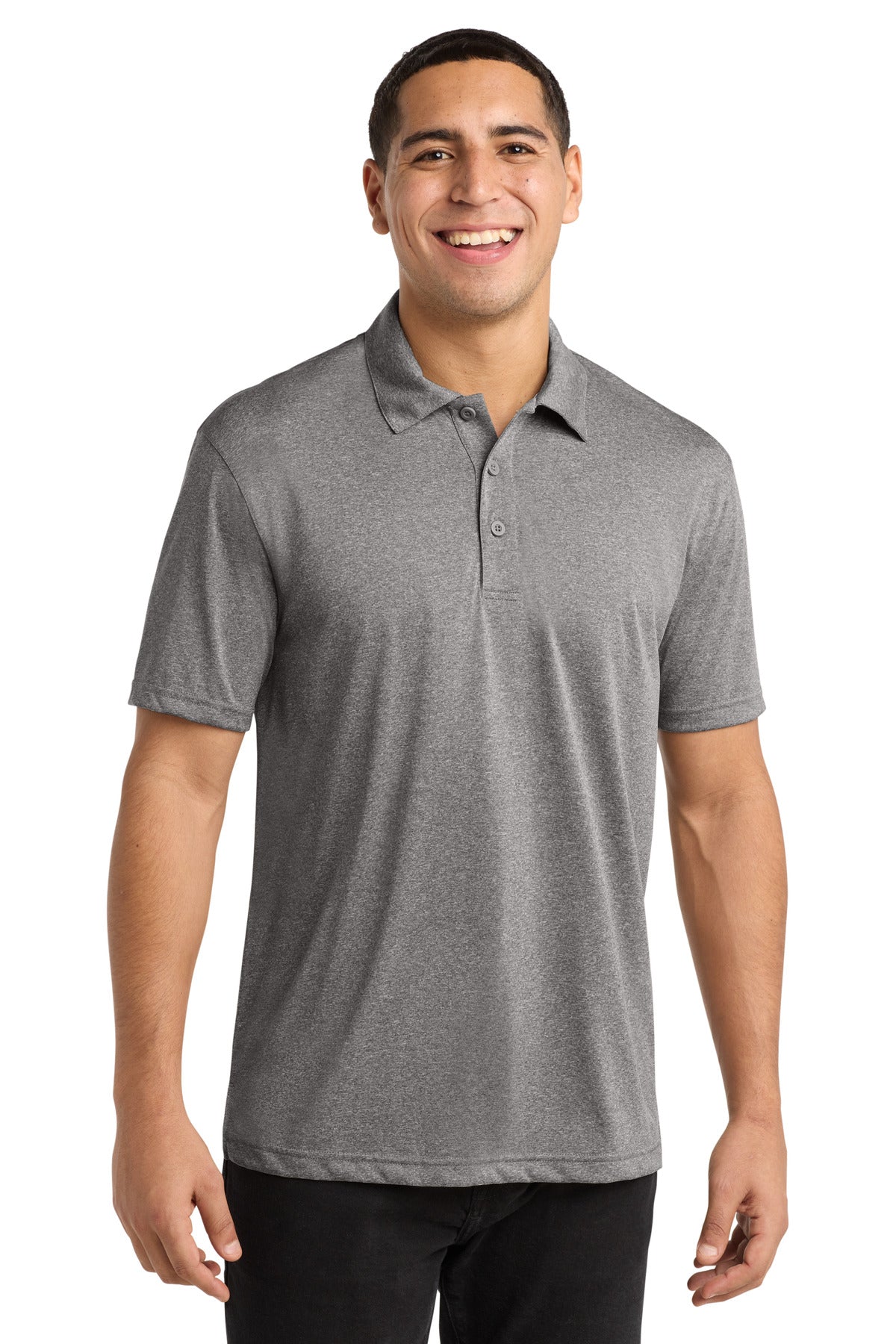 Sport-Tek Heather Contender Polo - Vintage Heather