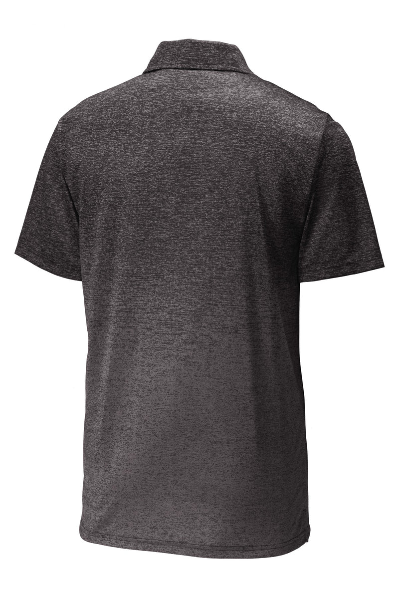 Sport-Tek  Ombre Heather Polo - Iron Grey/ Black