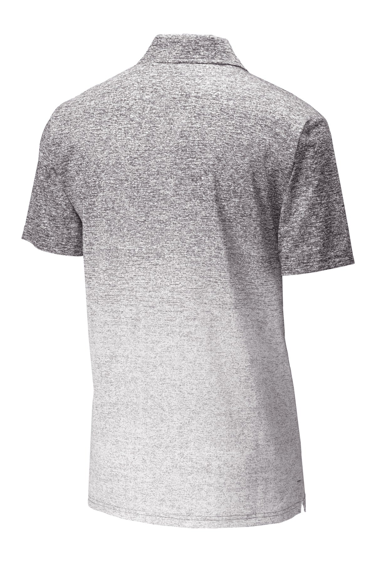 Sport-Tek  Ombre Heather Polo - White/ Graphite