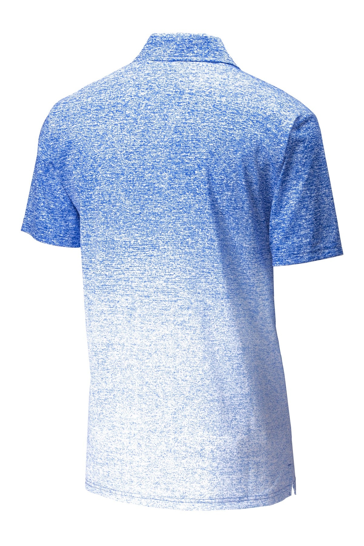 Sport-Tek  Ombre Heather Polo - White/ True Royal