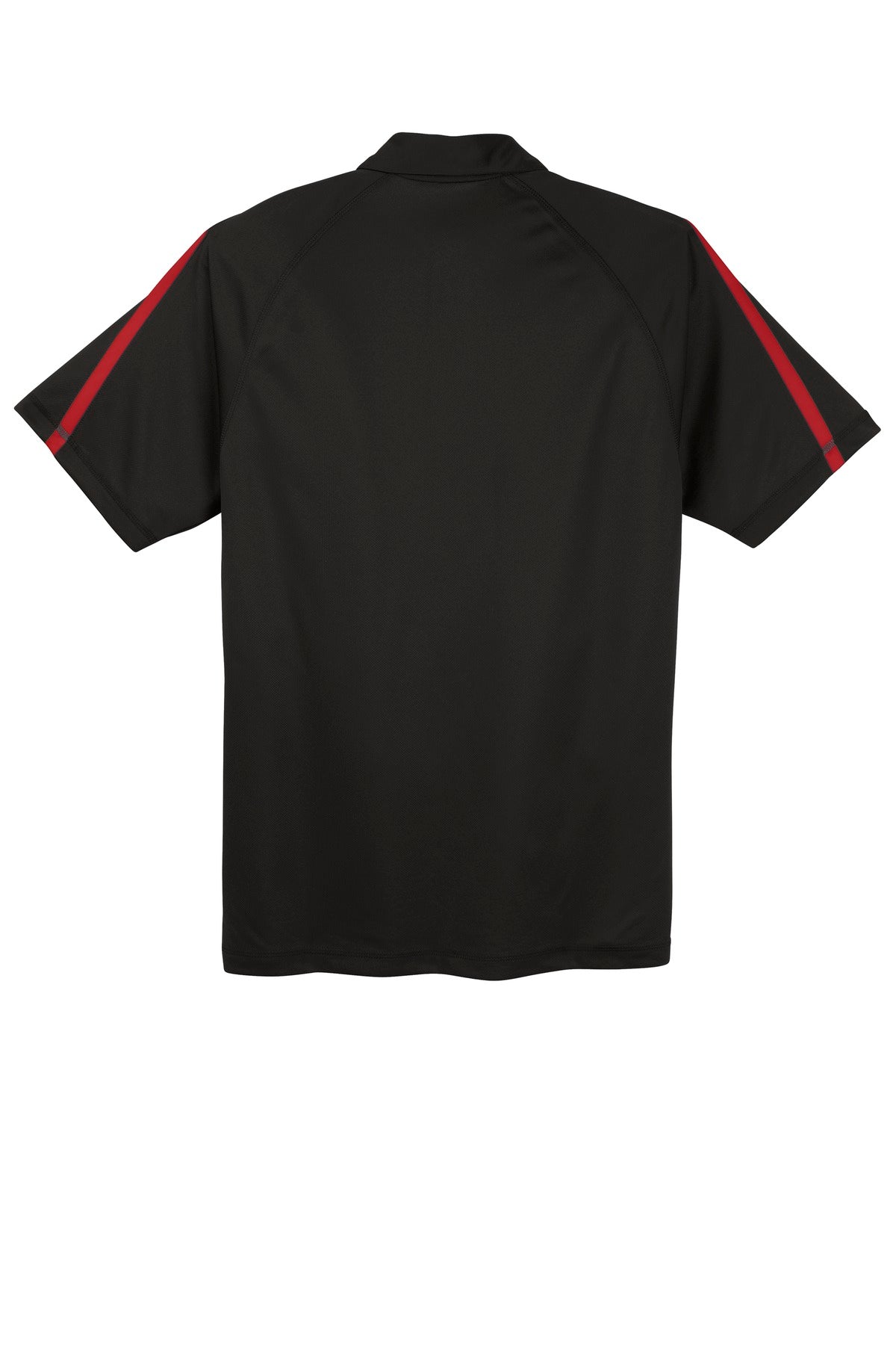 Sport-Tek PosiCharge Micro-Mesh Colorblock Polo - Black/ Red