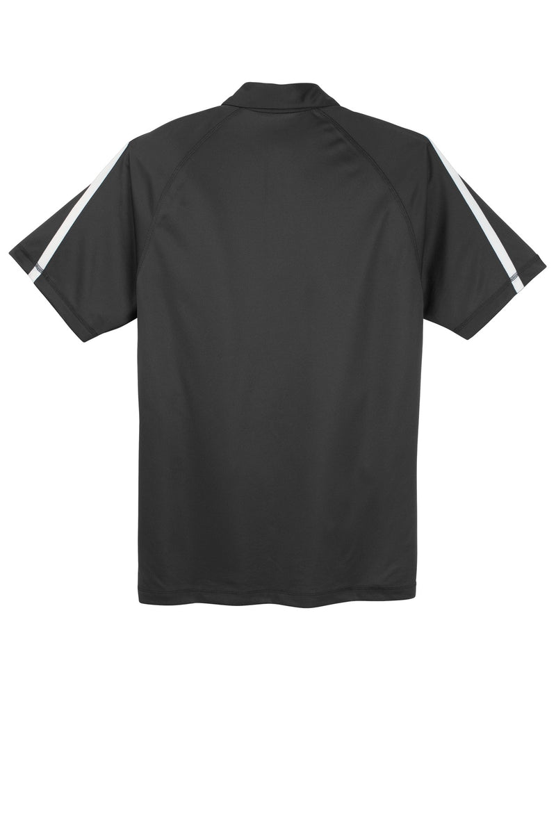 Sport-Tek PosiCharge Micro-Mesh Colorblock Polo - Iron Grey/ White