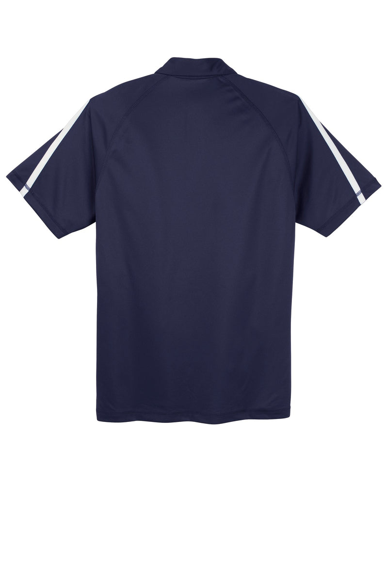 Sport-Tek PosiCharge Micro-Mesh Colorblock Polo - True Navy/ White