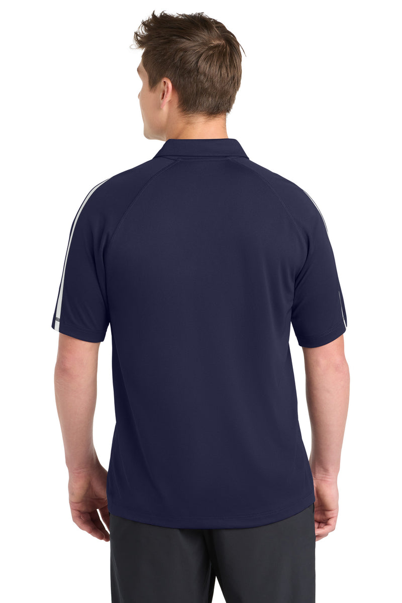 Sport-Tek PosiCharge Micro-Mesh Colorblock Polo - True Navy/ White