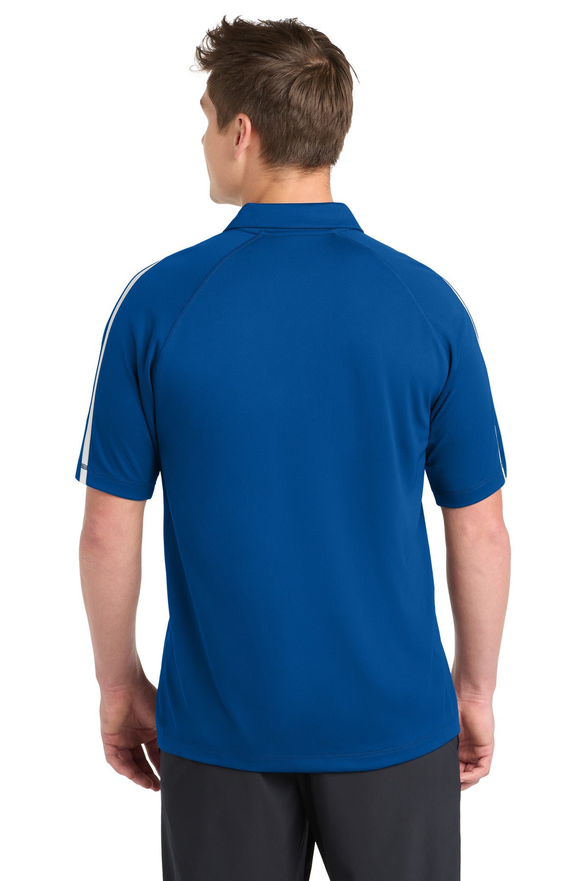 Sport-Tek PosiCharge Micro-Mesh Colorblock Polo - True Royal/ White