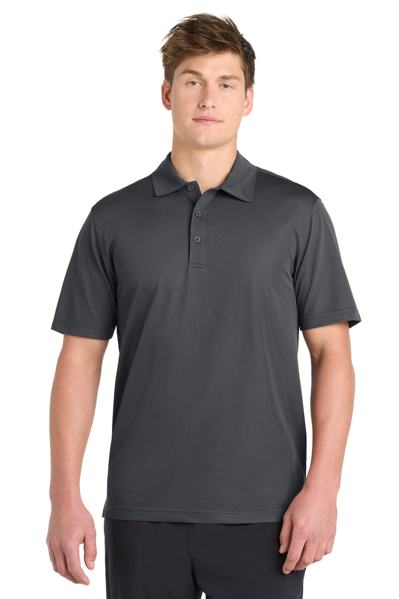 Sport-Tek PosiCharge Active Textured Polo - Iron Grey
