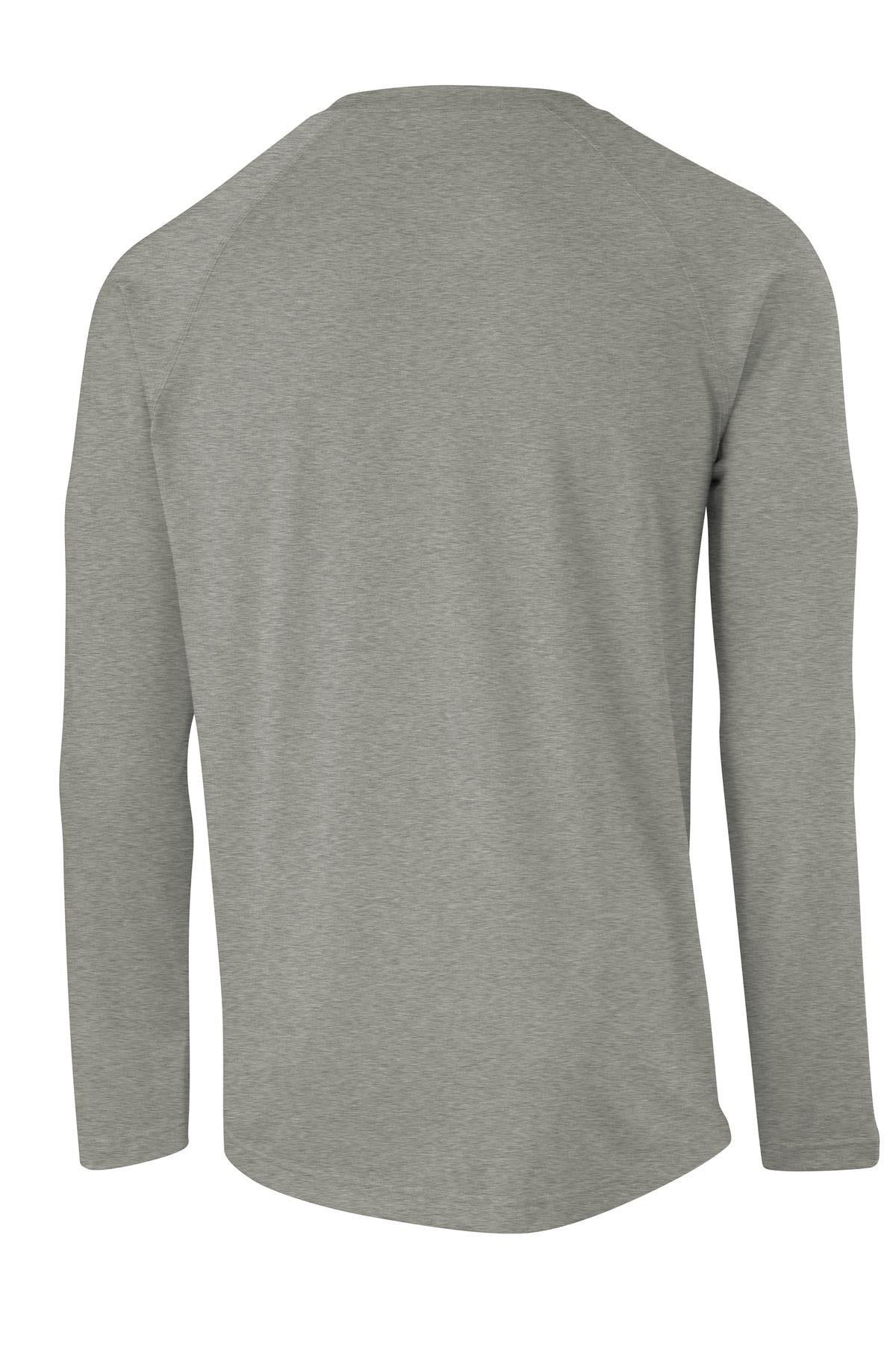 Sport-Tek  Long Sleeve Ultimate Performance Crew - Heather Grey