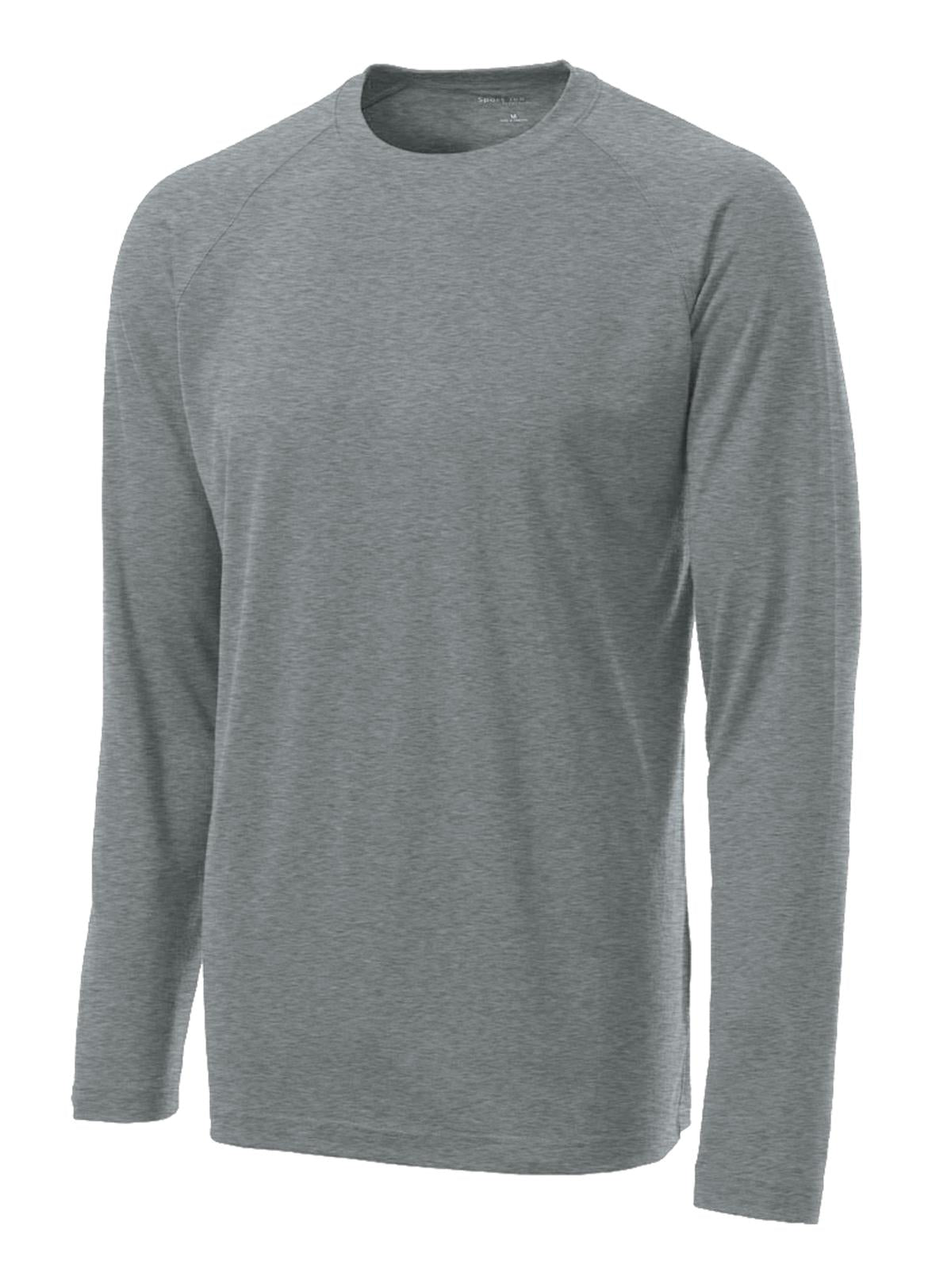 Sport-Tek  Long Sleeve Ultimate Performance Crew - Heather Grey