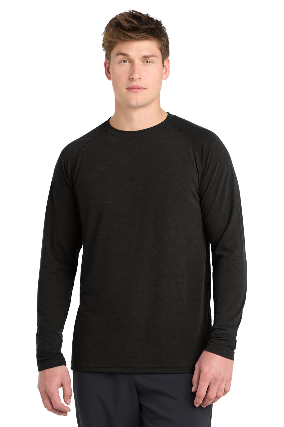 Sport-Tek  Long Sleeve Ultimate Performance Crew - Black