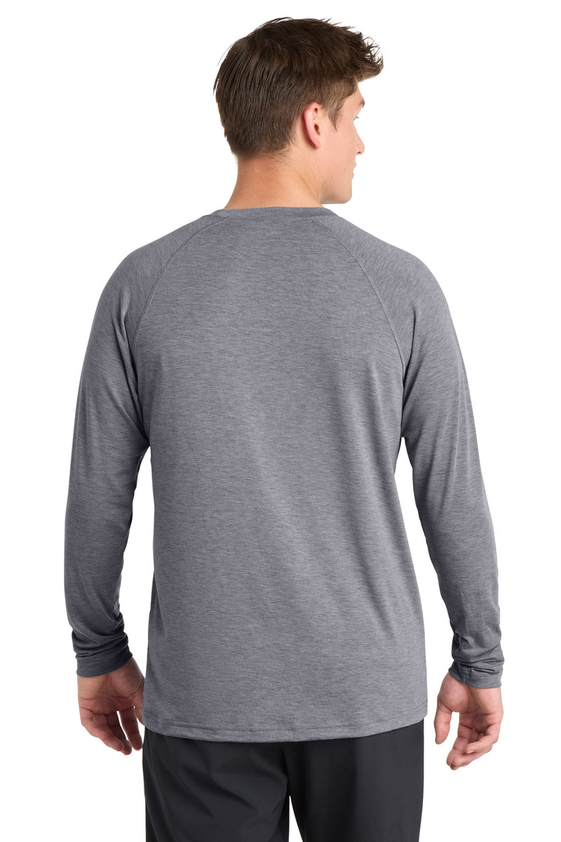 Sport-Tek  Long Sleeve Ultimate Performance Crew - Heather Grey