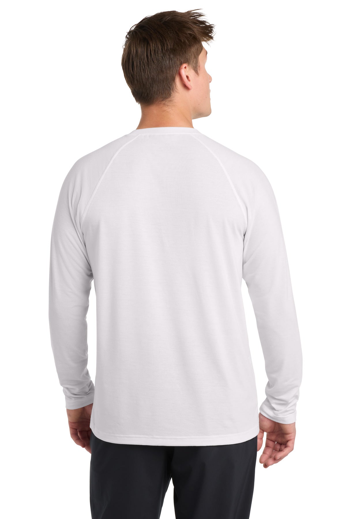 Sport-Tek  Long Sleeve Ultimate Performance Crew - White