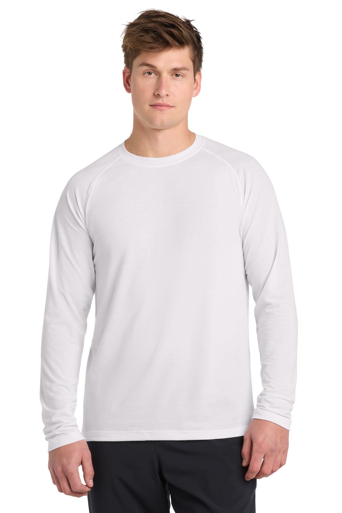Sport-Tek  Long Sleeve Ultimate Performance Crew - White