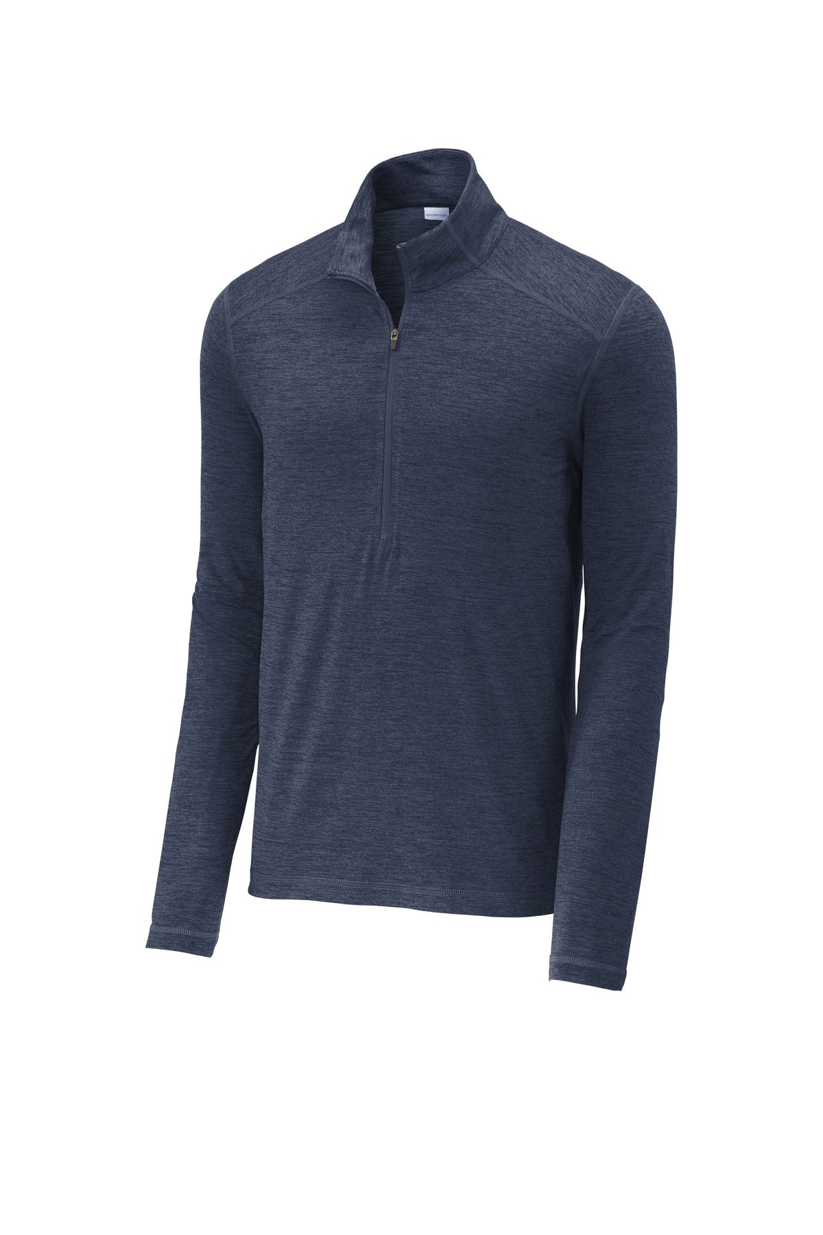 Sport-Tek  Exchange 1.5 Long Sleeve 1/2-Zip - Dark Denim Heather