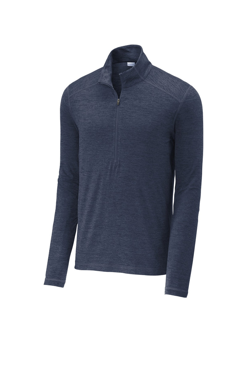 Sport-Tek  Exchange 1.5 Long Sleeve 1/2-Zip - Dark Denim Heather