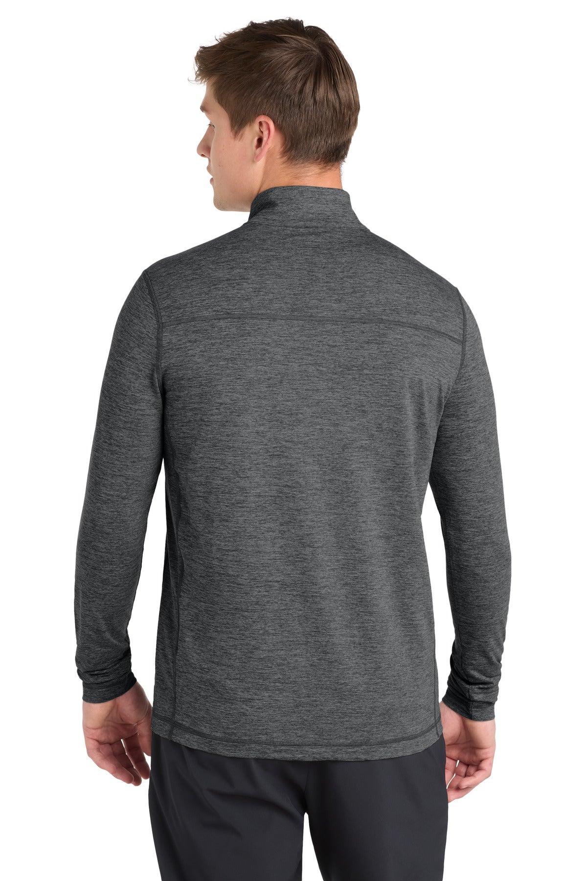 Sport-Tek  Exchange 1.5 Long Sleeve 1/2-Zip - Graphite Heather
