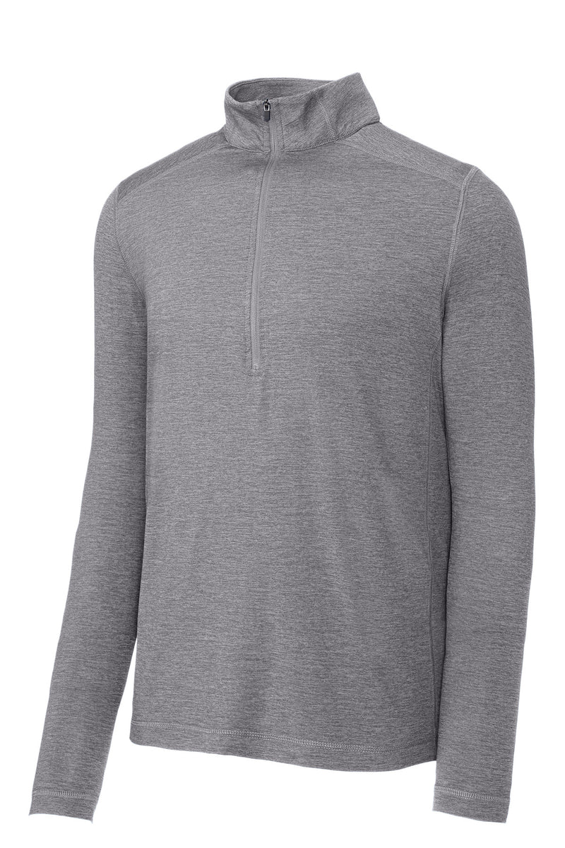 Sport-Tek  Exchange 1.5 Long Sleeve 1/2-Zip - Grey Heather