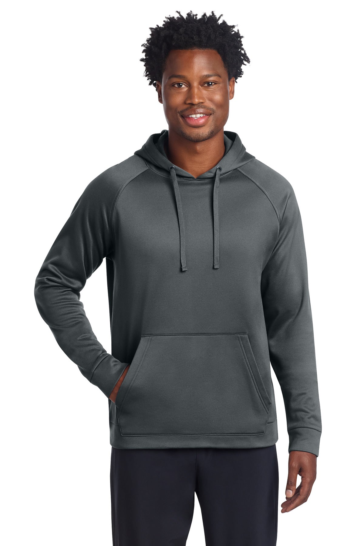 Sport-Tek Re-Compete Fleece Pullover Hoodie - Iron Grey