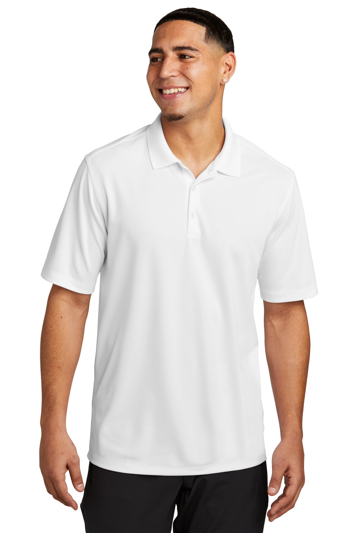 Sport-Tek UV Micropique Polo - White