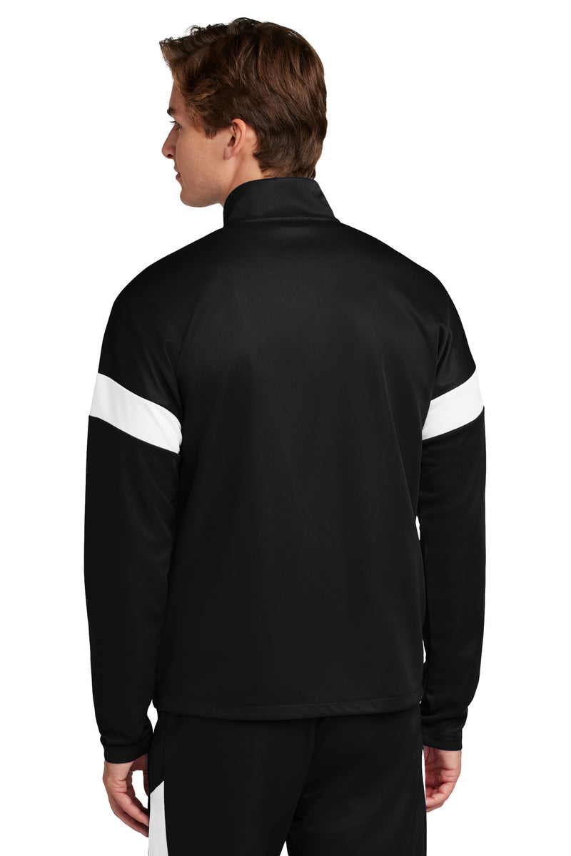 Sport-Tek Travel Full-Zip Jacket - Black/ White