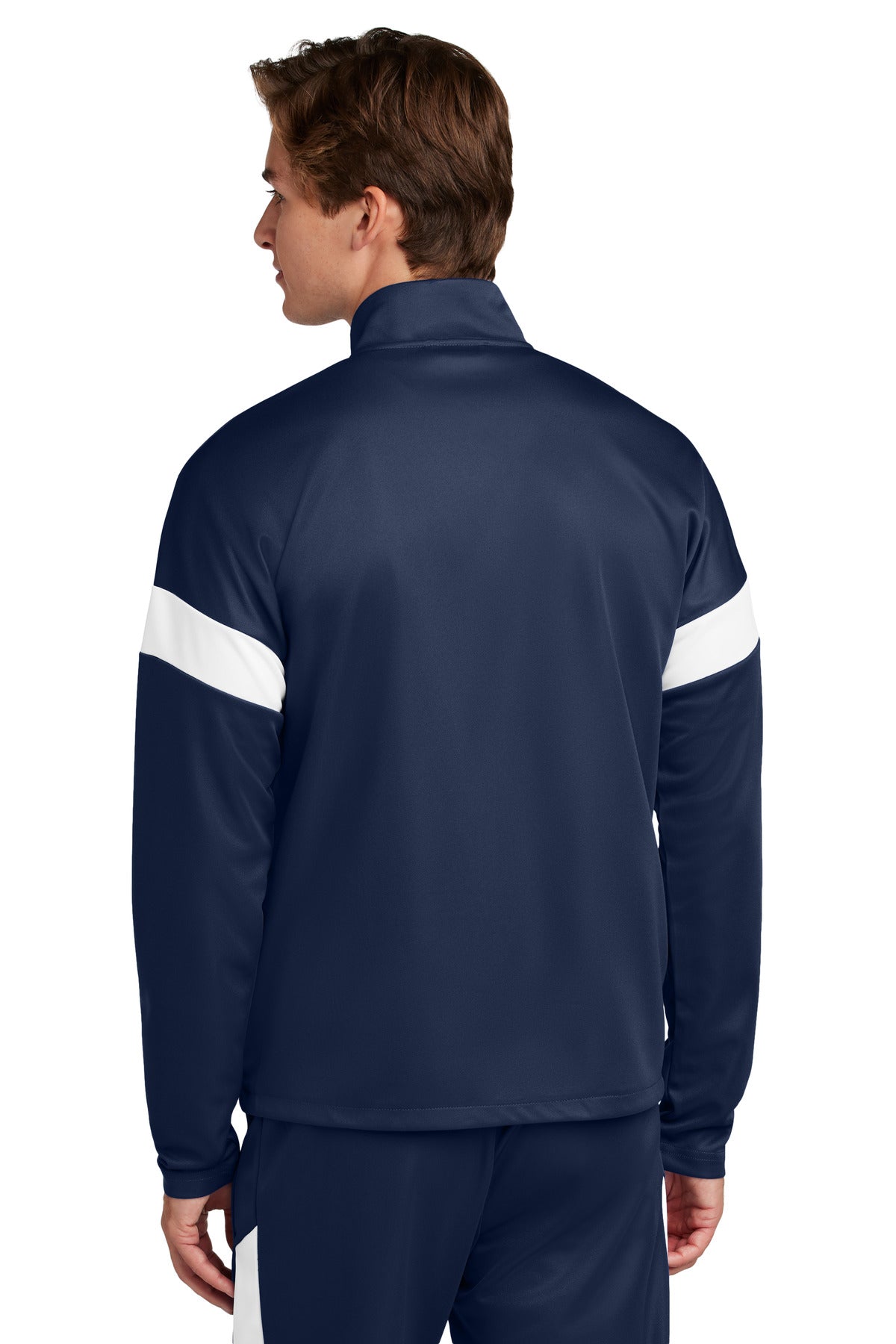 Sport-Tek Travel Full-Zip Jacket - True Navy/ White