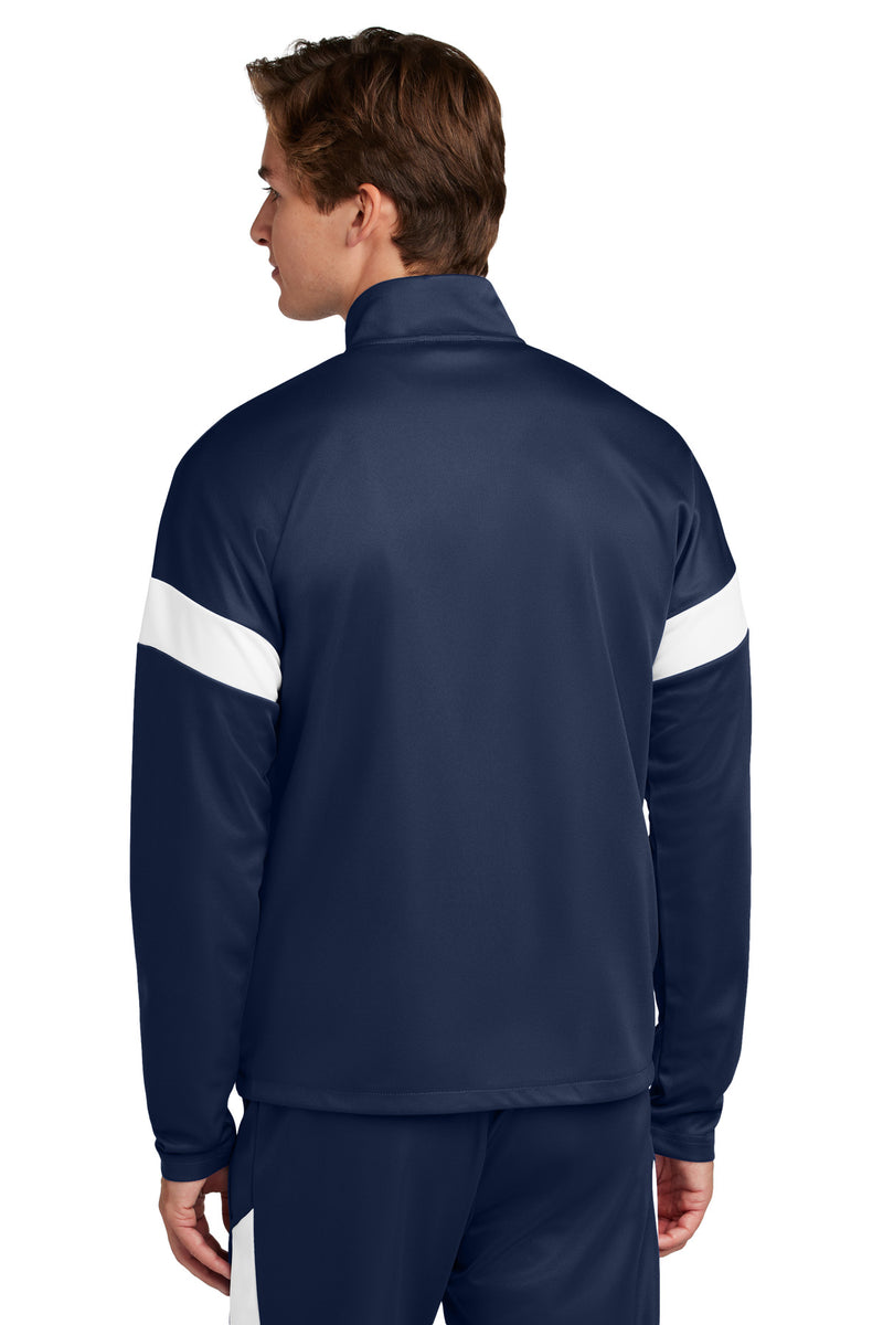 Sport-Tek Travel Full-Zip Jacket - True Navy/ White