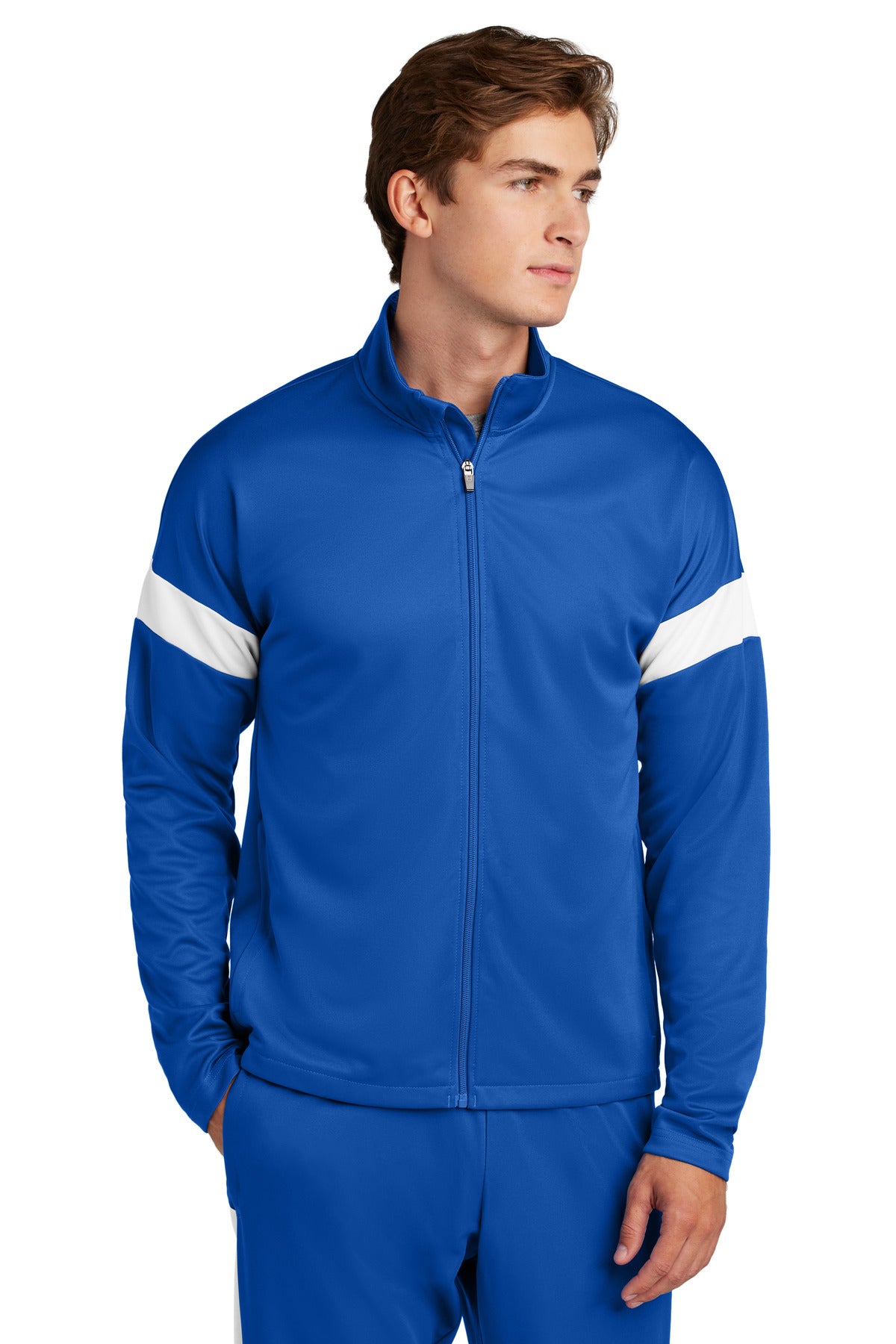 Sport-Tek Travel Full-Zip Jacket - True Royal/ White