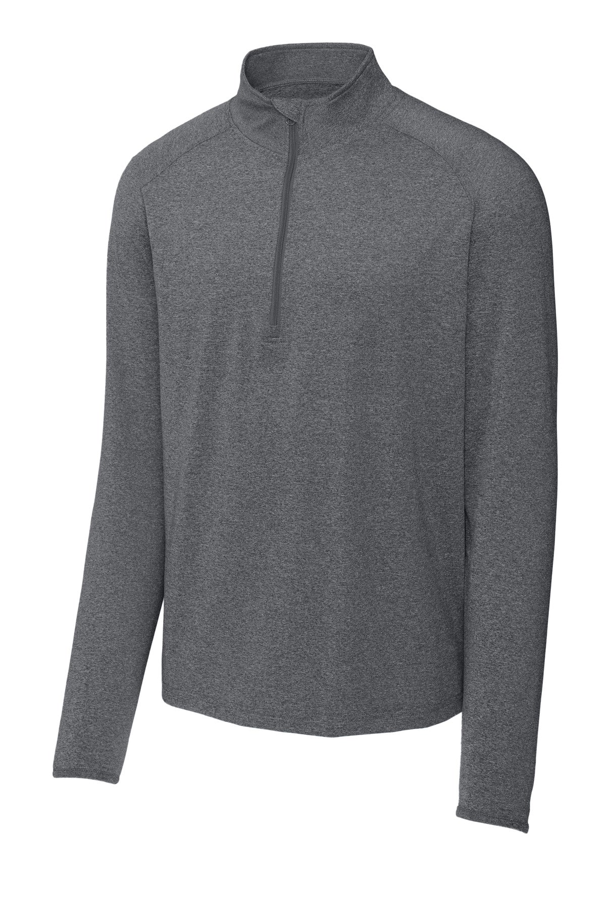 Sport-Tek Sport-Wick Stretch 1/4-Zip Pullover - Charcoal Grey Heather