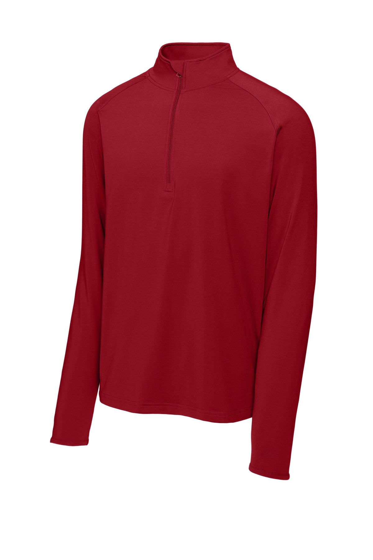 Sport-Tek Sport-Wick Stretch 1/4-Zip Pullover - Deep Red