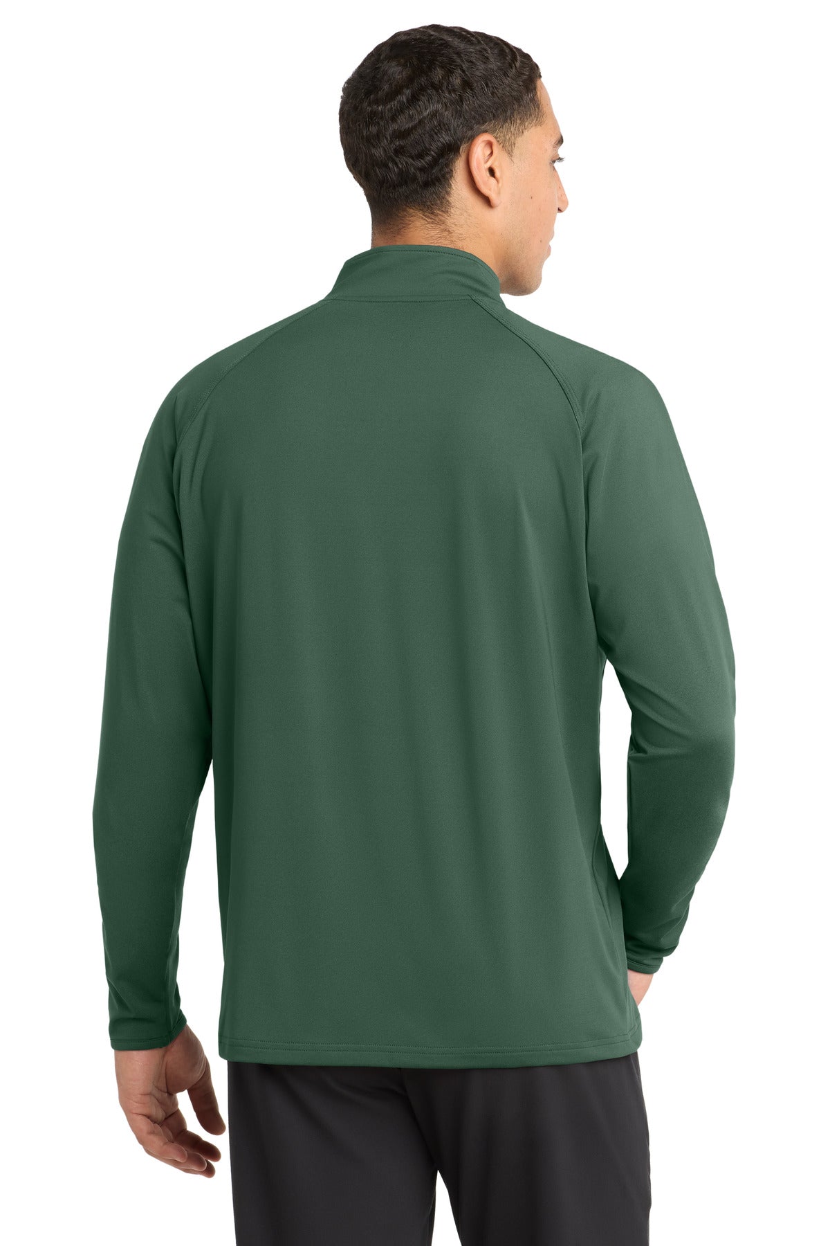Sport-Tek Sport-Wick Stretch 1/4-Zip Pullover - Forest Green