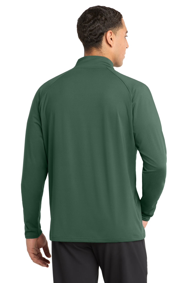 Sport-Tek Sport-Wick Stretch 1/4-Zip Pullover - Forest Green