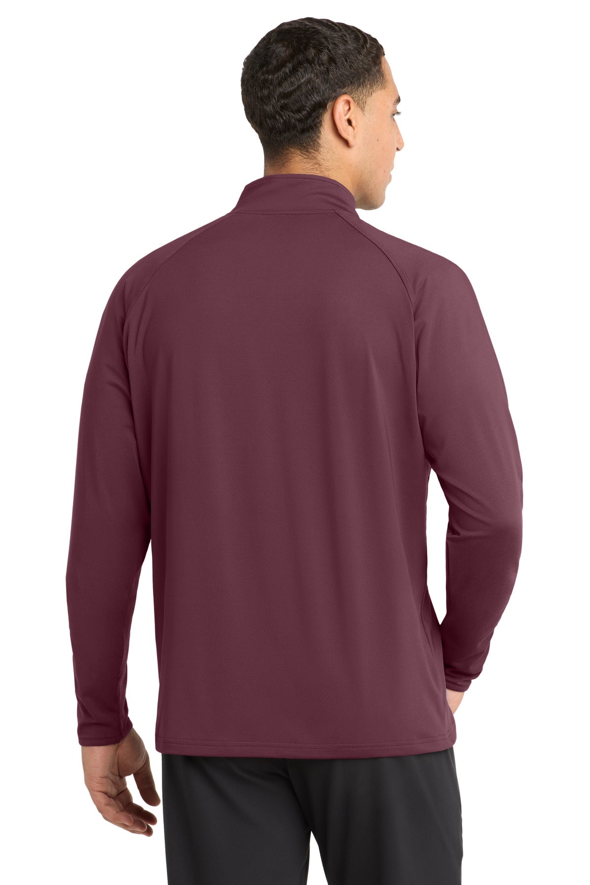 Sport-Tek Sport-Wick Stretch 1/4-Zip Pullover - Maroon