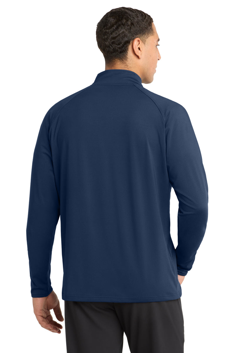 Sport-Tek Sport-Wick Stretch 1/4-Zip Pullover - True Navy