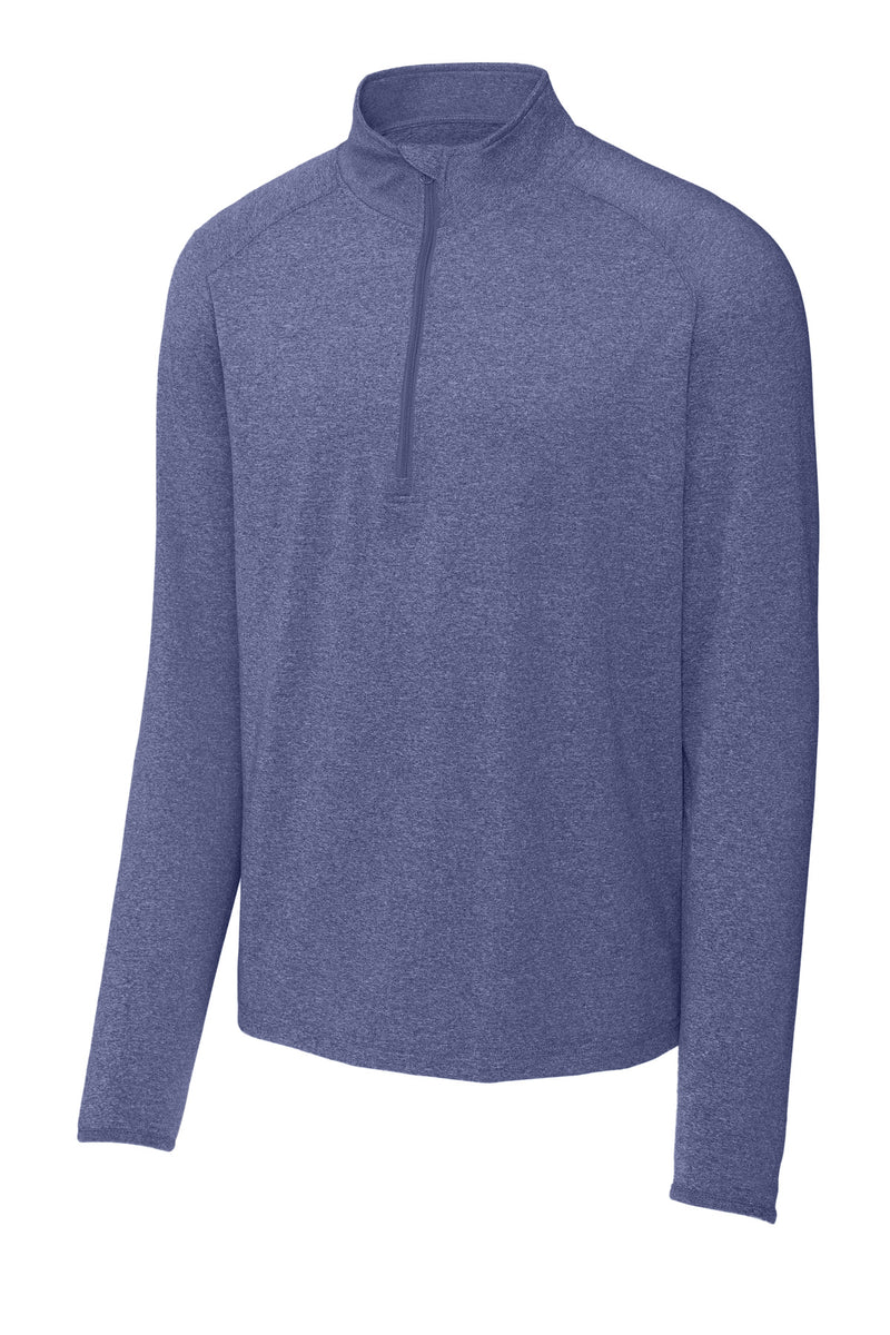 Sport-Tek Sport-Wick Stretch 1/4-Zip Pullover - True Navy Heather