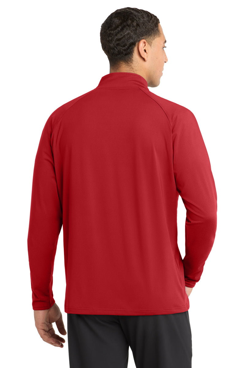 Sport-Tek Sport-Wick Stretch 1/4-Zip Pullover - True Red