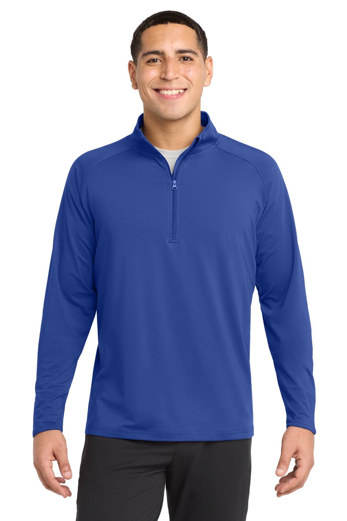 Sport-Tek Sport-Wick Stretch 1/4-Zip Pullover - True Royal
