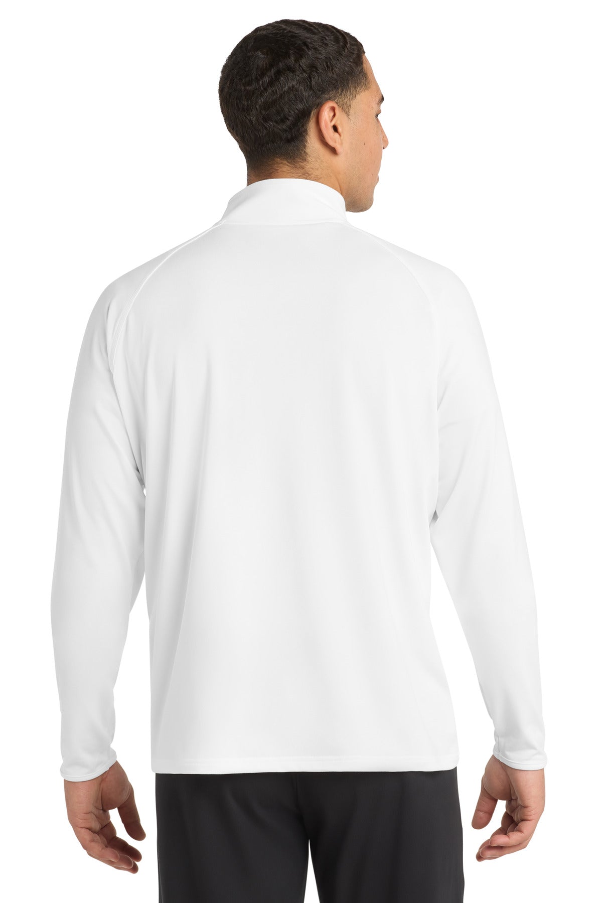 Sport-Tek Sport-Wick Stretch 1/4-Zip Pullover - White