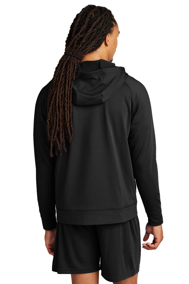 Sport-Tek Sport-Wick Stretch 1/2-Zip Hoodie - Black