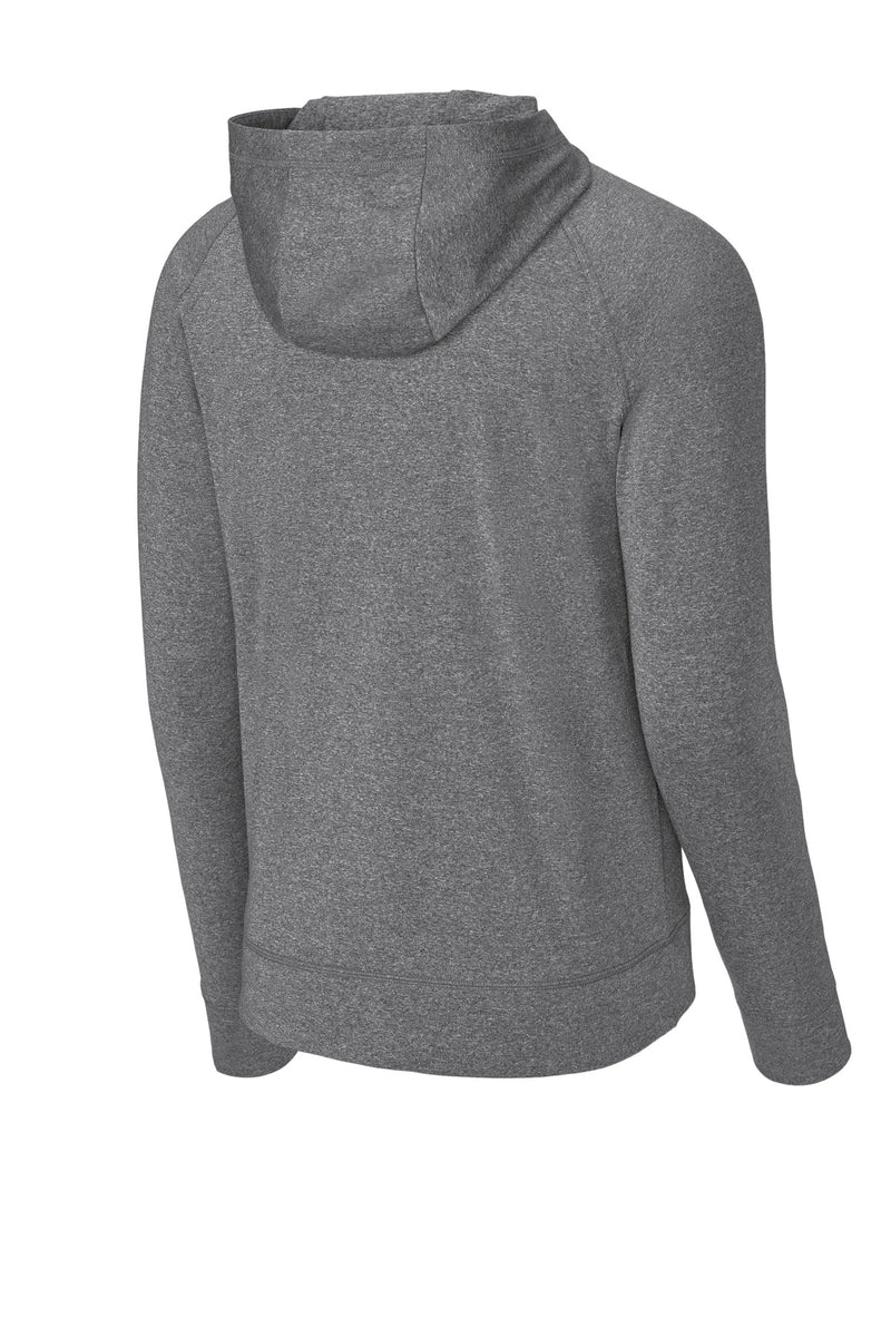 Sport-Tek Sport-Wick Stretch 1/2-Zip Hoodie - Charcoal Grey Heather