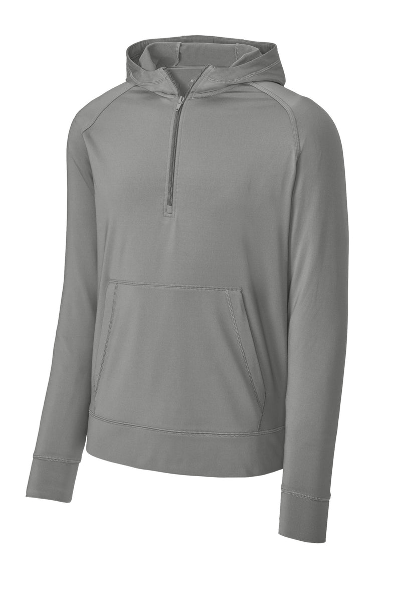 Sport-Tek Sport-Wick Stretch 1/2-Zip Hoodie - Charcoal Grey